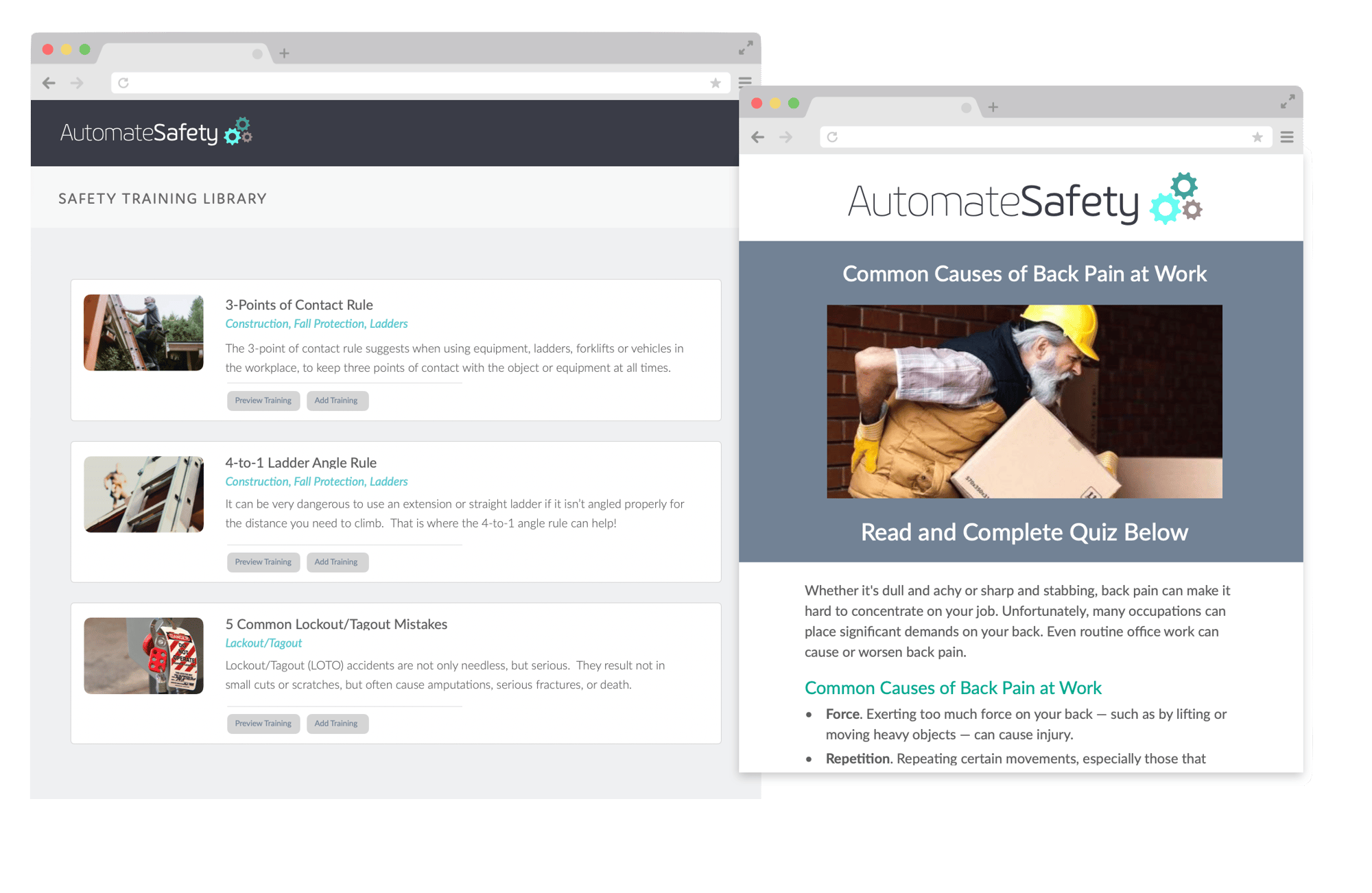 AutomateSafety screenshot